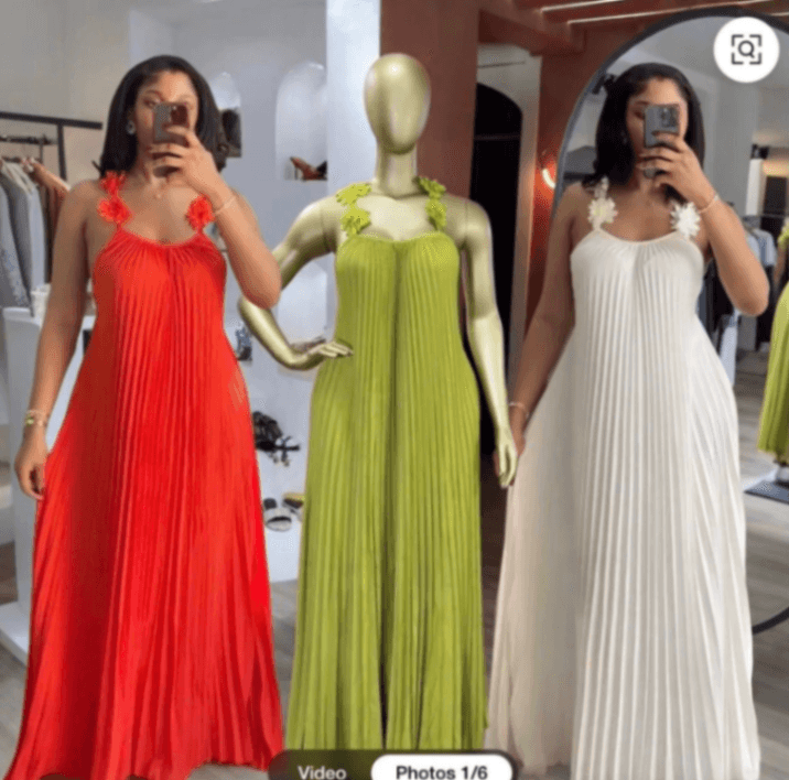 Robe plissé