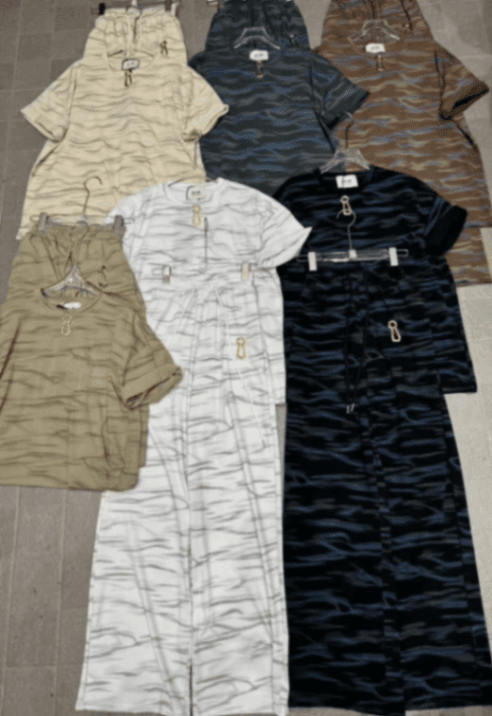 Ensemble bas large coton